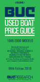 The Marine Industry Used Boat Price Guide for boats and yachts - The BUC Used Boat Book Value Guide.