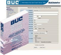 The Marine Industry Used Boat Price Guide for boats and yachts - The BUC Used Boat Book Value Guide.